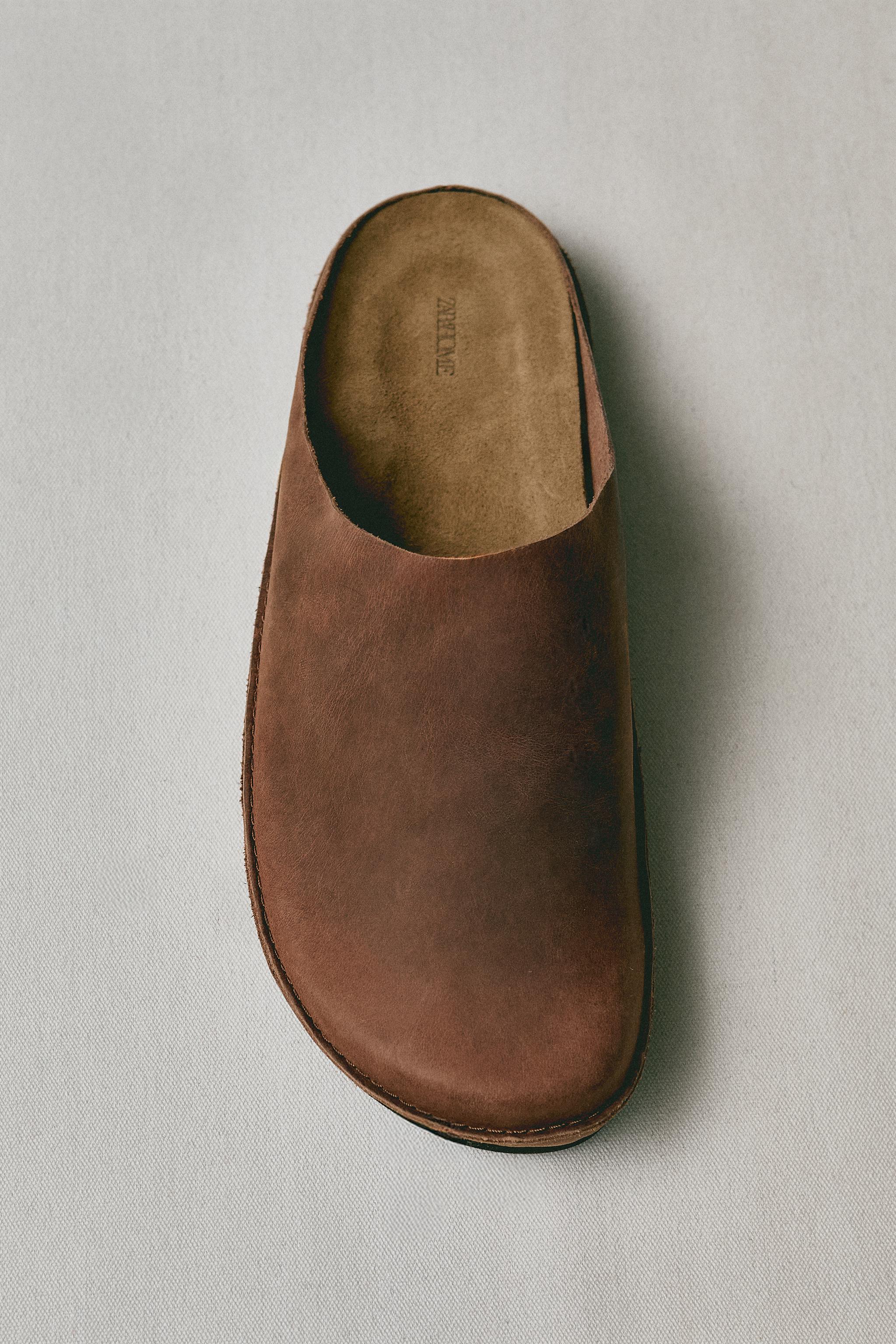 MINIMAL LEATHER MULES